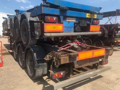 2006 Dennison Triaxle Sliding Skeletal Trailer - 2