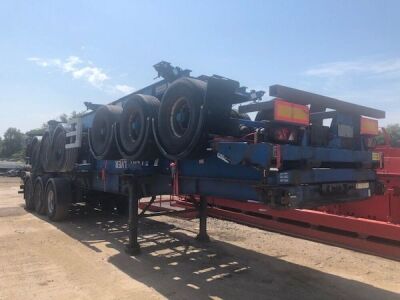 2006 Dennison Triaxle Sliding Skeletal Trailer - 5