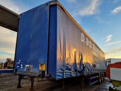 1994 Fruehauf Triaxle Curtainside Trailer - 2