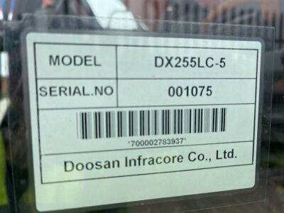 2015 Doosan DX255LC-5 Demo Spec Excavator - 23