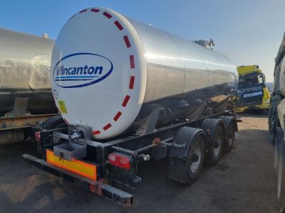 2005 Magyar Triaxle Drawbar Stainless Steel Milk Tanker Trailer - 10