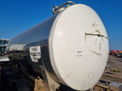 2005 Magyar Triaxle Drawbar Stainless Steel Milk Tanker Trailer - 12