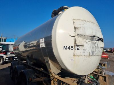 2005 Magyar Triaxle Drawbar Stainless Steel Milk Tanker Trailer - 12