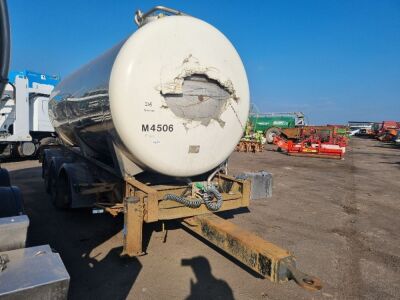 2005 Magyar Triaxle Drawbar Stainless Steel Milk Tanker Trailer - 10