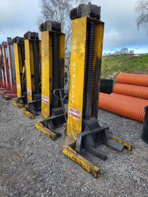 Set of 4 Bradbury FKI 6543 5ton Vehicle Lifts - 2