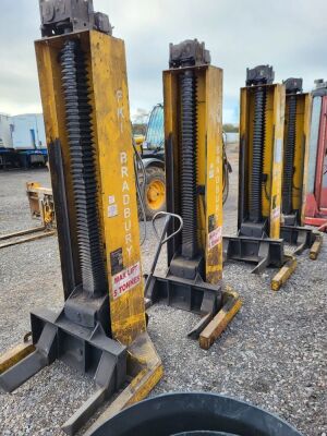 Set of 4 Bradbury FKI 6543 5ton Vehicle Lifts - 4