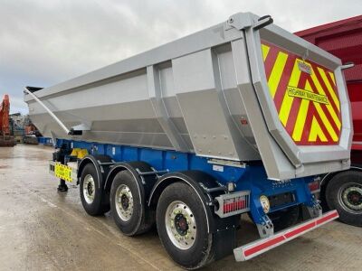 2022 Unused Colson Steel Half Pipe 44t Triaxle Tipping Trailer - 4