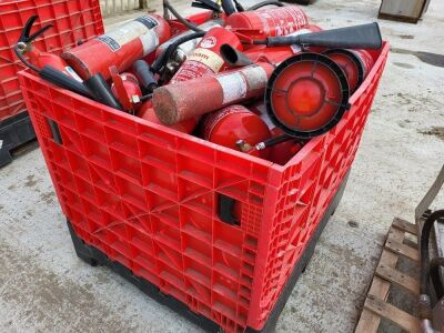 Plastic Stillage + Quantity of Fire Extinguishers