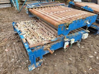Hopper + 4 x Small Roller Tables + Selection of Metal Mesh Cage Panels - 2