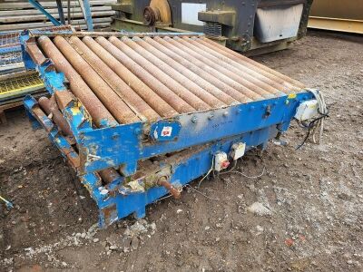 Hopper + 4 x Small Roller Tables + Selection of Metal Mesh Cage Panels - 3