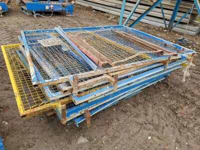 Hopper + 4 x Small Roller Tables + Selection of Metal Mesh Cage Panels - 4