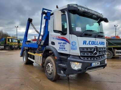 2015 Mercedes Arocs Telescopic 4x2 Skip Loader