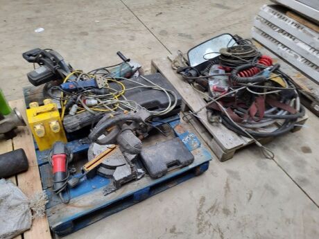 2 x Pallets Various Workshop Power Tools and Sundries