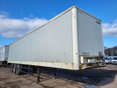 2002 Montracon Triaxle Alloy Floor Box Trailer