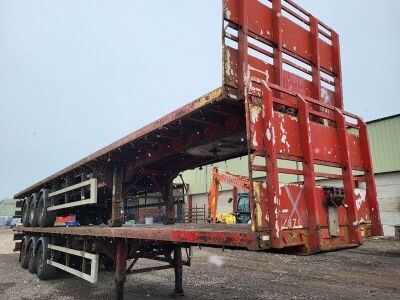 2007 SDC Triaxle Extending Flat Trailer