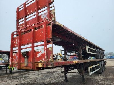 2007 SDC Triaxle Extending Flat Trailer - 2