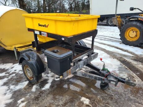 2012 SP6000 SnowEx Single Axle Drawbar Salt Spreader