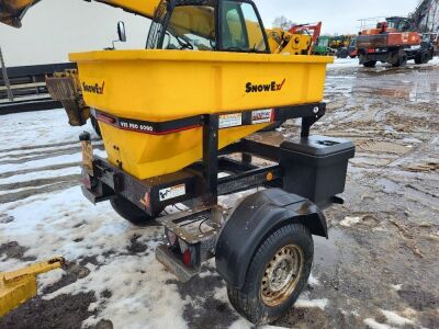 2012 SP6000 SnowEx Single Axle Drawbar Salt Spreader - 4