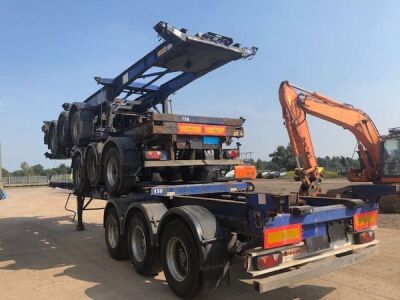 2004 Dennison Triaxle Sliding Skeletal Trailer