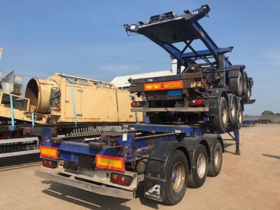 2004 Dennison Triaxle Sliding Skeletal Trailer - 2