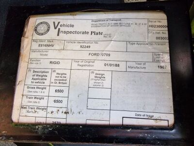 1988 Ford Cargo 0709 4x2 Beavertail Rigid - 20