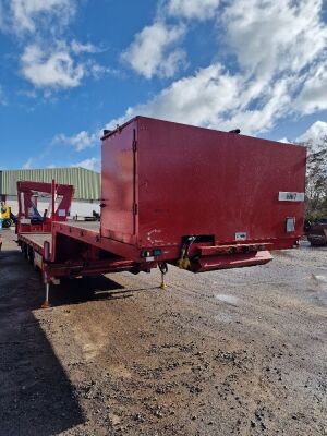 1991 Adcliffe Triaxle Stepframe Crane Trailer