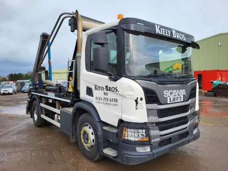 2018 Scania P280 4x2 Telescopic Skip Loader