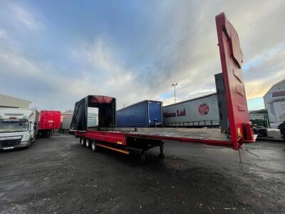2000 General Triaxle Stepframe Slidaflex Flat Trailer - 6