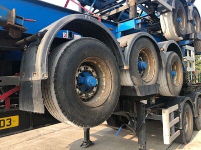 2006 Dennison Triaxle Sliding Skeletal Trailer  - 8