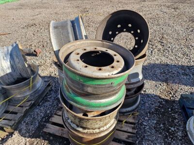 9 x Steel Truck Wheel Rims - 3