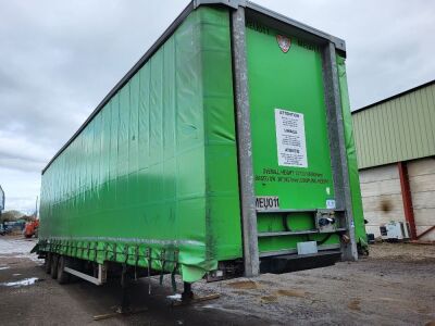 2016 Tiger Triaxle Hydraulic Double Deck Sloper Curtainside Trailer