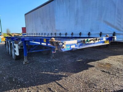 2015 SDC Triaxle Sliding Skeletal Trailer