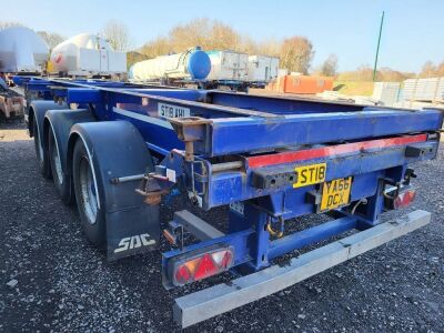 2015 SDC Triaxle Sliding Skeletal Trailer - 3