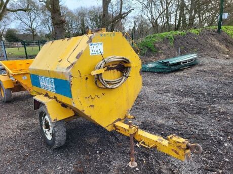 Single Axle Drawbar Water Holding Tank