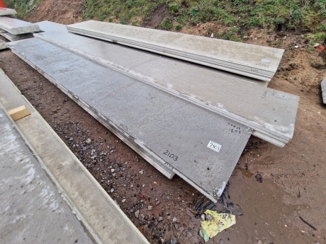 3x Reinforced Concrete Panels