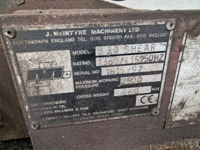 McIntrye 320 Shear - 3