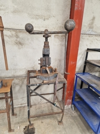 Fly Press on Bench