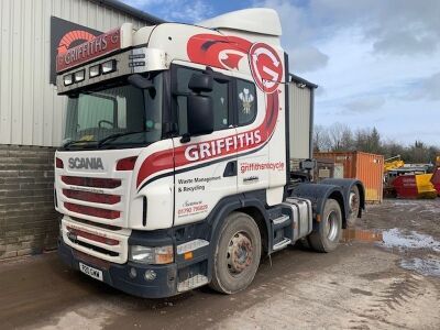 2012 Scania G480 6x2 Rear Lift Tractor Unit