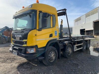 2019 Scania P410 8x4 Hook Loader - 2