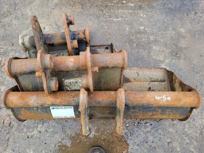 3x Micro Digger Buckets 30mm Pins