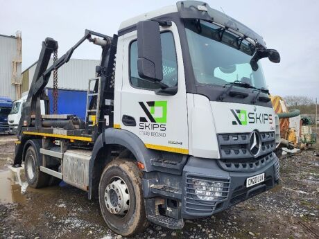 2019 Mercedes Arocs 1824 Telescopic 4x2 Skip Loader