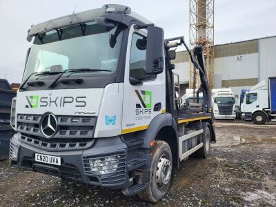 2019 Mercedes Arocs 1824 Telescopic 4x2 Skip Loader - 2