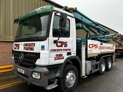 2007 Mercedes Actros 6x4 Concrete Pump