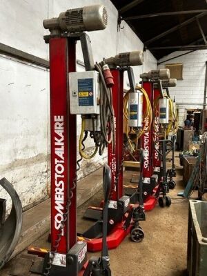 4x Somers Mobile Vehicle Lifts - 7