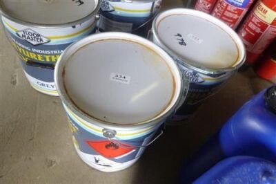 2 x 20 Litre Drums of Grey Floor Paint  - 2