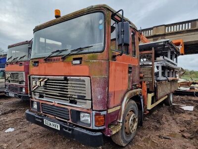 1987 ERF E6 4x2 Dropside Crane Rigid