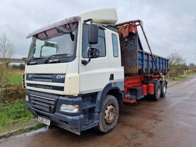 2007 DAF CF85 410 6x2 Drawbar Hook Loader