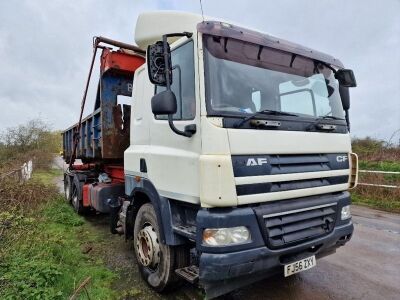 2007 DAF CF85 410 6x2 Drawbar Hook Loader - 2