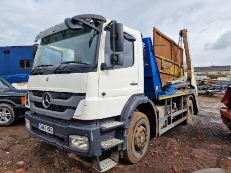 2013 Mercedes Axor Telescopic Skip Loader