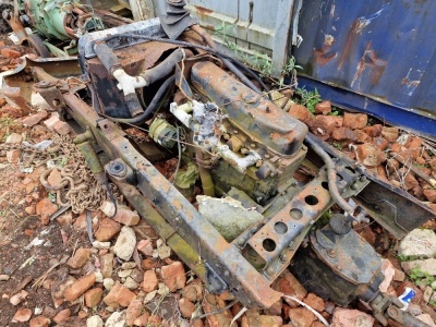 Bedford 6cyl Petrol Engine, Gearbox + Chassis Parts